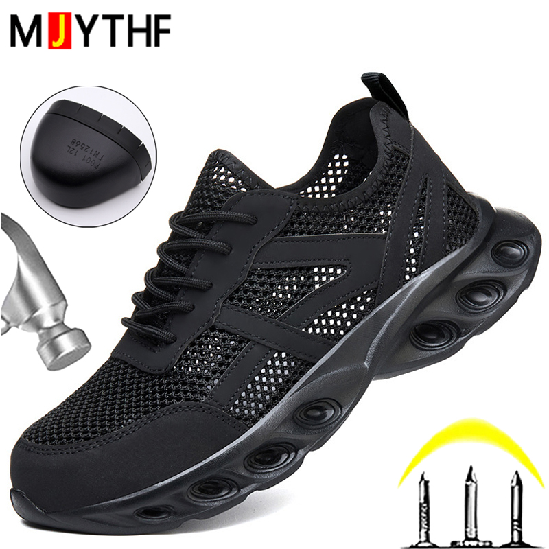 Sneaker Care - Oddychające męskie buty robocze ochronne, lekkie