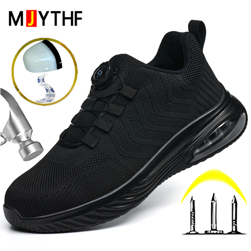 Sneaker Care - Buty robocze męskie z obrotowym guzikiem,